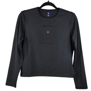 Yeezy Gap Engineered by Balenciaga Second Skin Long Sleeve Top Black Large NIP
